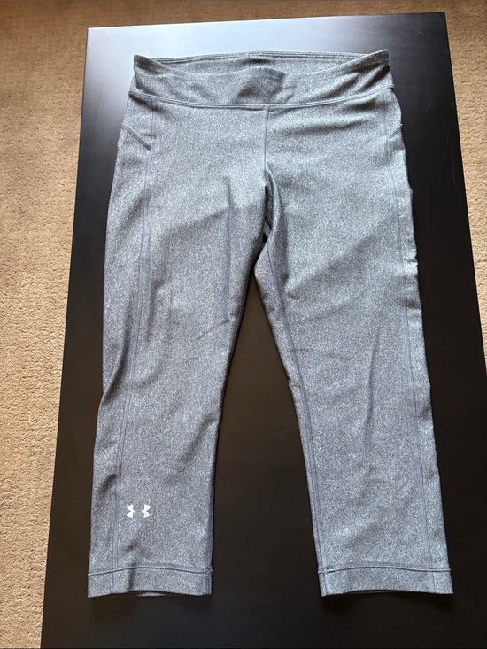 Under Armour Pants - Under Armour Heather Gray Capri Leggings